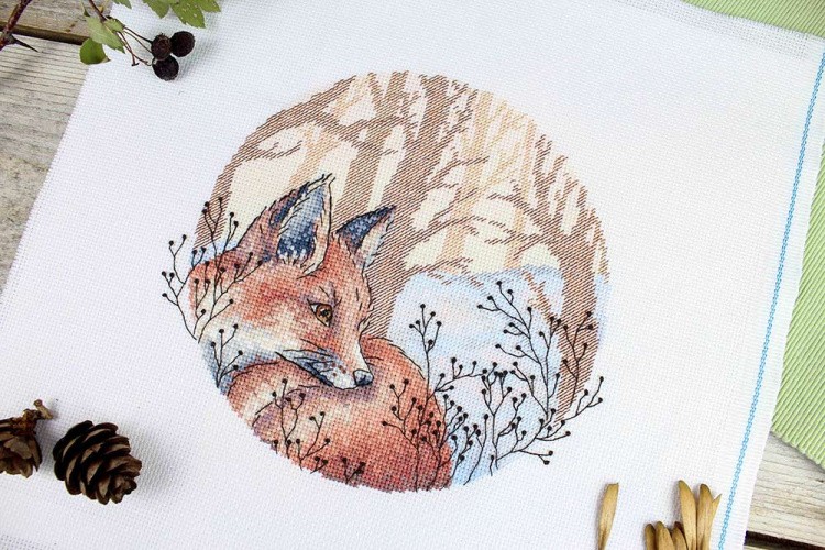 Набор для вышивания «В зимнем лесу» — картинка 5