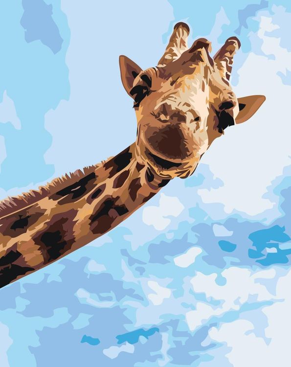 Картина по номерам «Дружелюбный жираф» Z-MV149 Живопись по Номерам 40x50 -  купить недорого в Москве по цене производителя, отзывы, фото в интернет  магазине Цветное