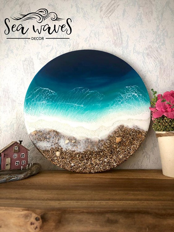 Набор для создания картины эпоксидной смолой Моря и океаны (большой), Resin Pro — картинка 4