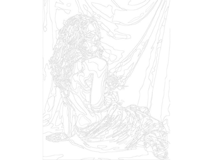 Картина по номерам «Девушка» — картинка 3