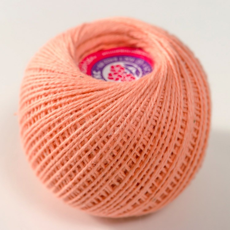 Пряжа ПНК им.Кирова Флокс (0601), персиковый, 5 шт. по 25 г — картинка 2