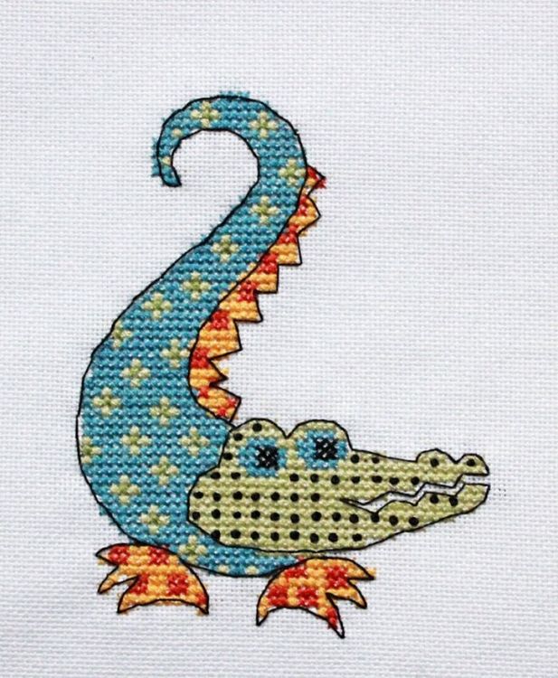 Набор для вышивания «Квилтовый крокодильчик»
