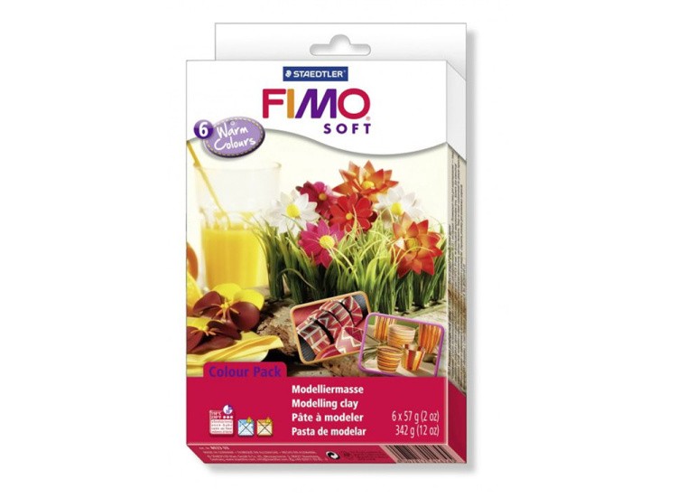 Набор FIMO Soft «Теплые цвета» (6 цветов х 57 г)