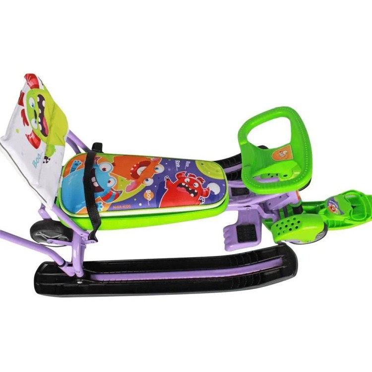 Снегокат детский со спинкой Тимка спорт 6 с Монстриками — картинка 9