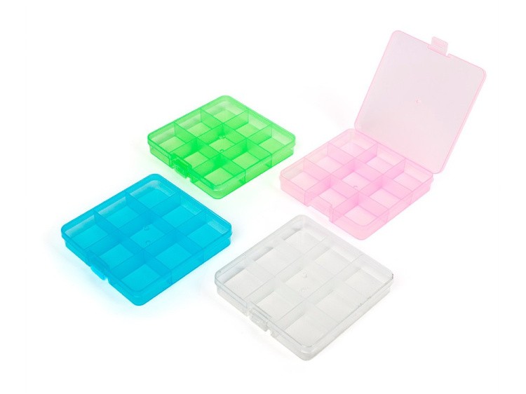 Коробка для швейных принадлежностей Gamma, цвет: салатовый прозрачный — картинка 3