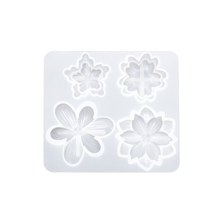 Силиконовый молд - Цветы №2, 11x10см 1 шт. — картинка 2