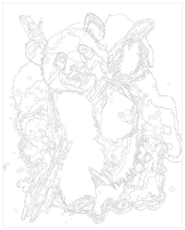 Картина по номерам «Панда» — картинка 3