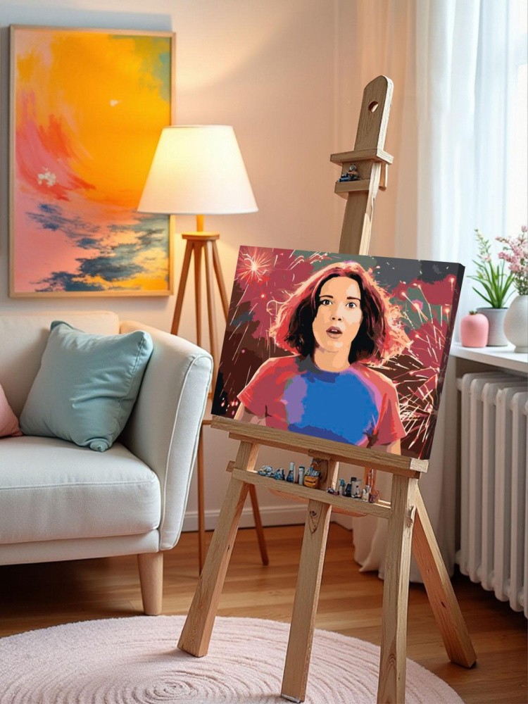 Картина по номерам «Очень странные дела: Одиннадцать - Милли Бобби Браун» — картинка 10