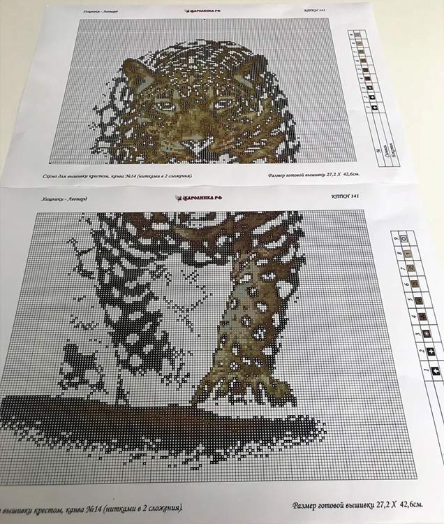 Набор для вышивания «Хищники. Леопард» — картинка 4