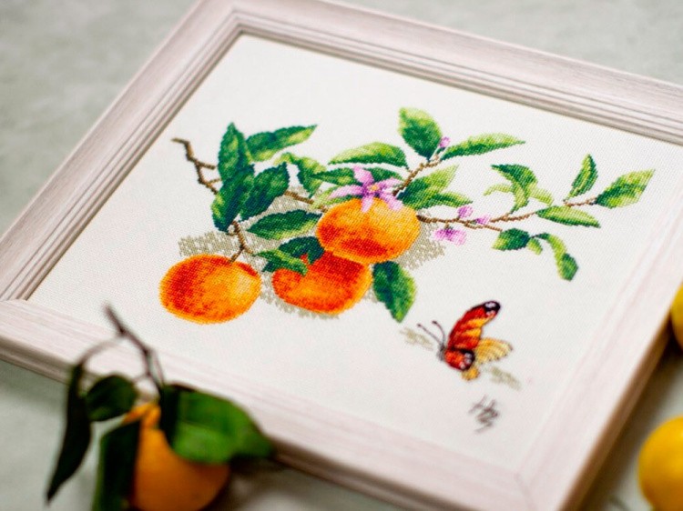 Набор для вышивания «Веточка мандарина» — картинка 4