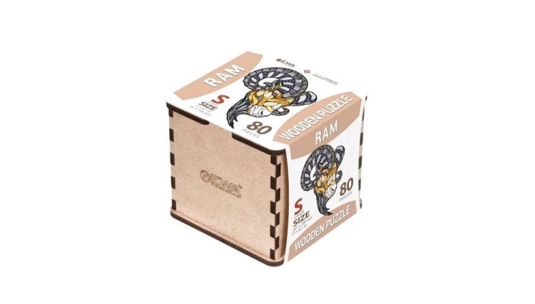 Деревянные фигурные пазлы «Горный Баран S», Eco Wood Art — картинка 6