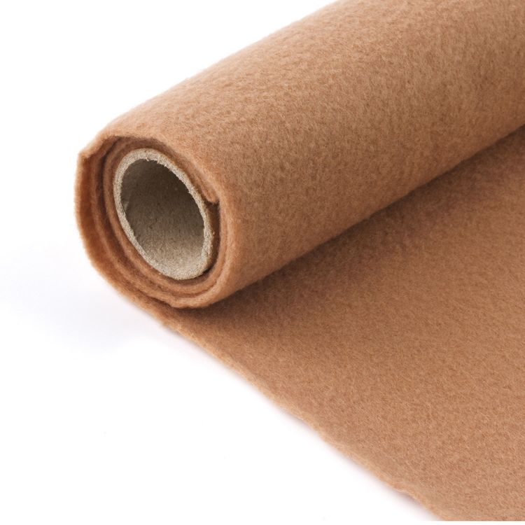 Цветной фетр для творчества в рулоне 500х700 мм, толщина 2 мм, бежевый, ОСТРОВ СОКРОВИЩ — картинка 3