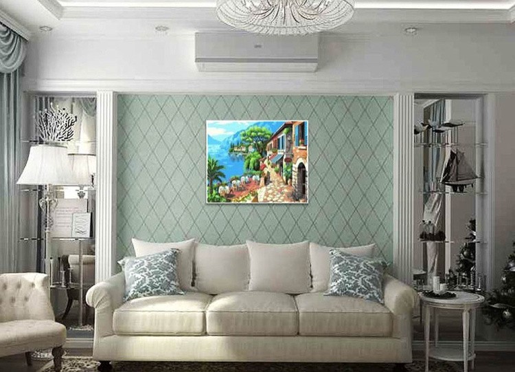 Картина по номерам «В кафе на набережной» — картинка 3