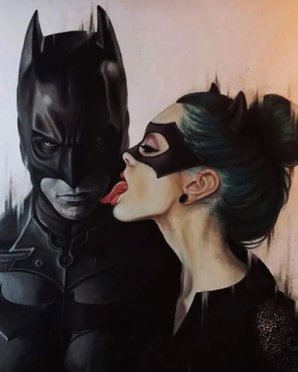 Картина по номерам «Девушка Бэтмена»