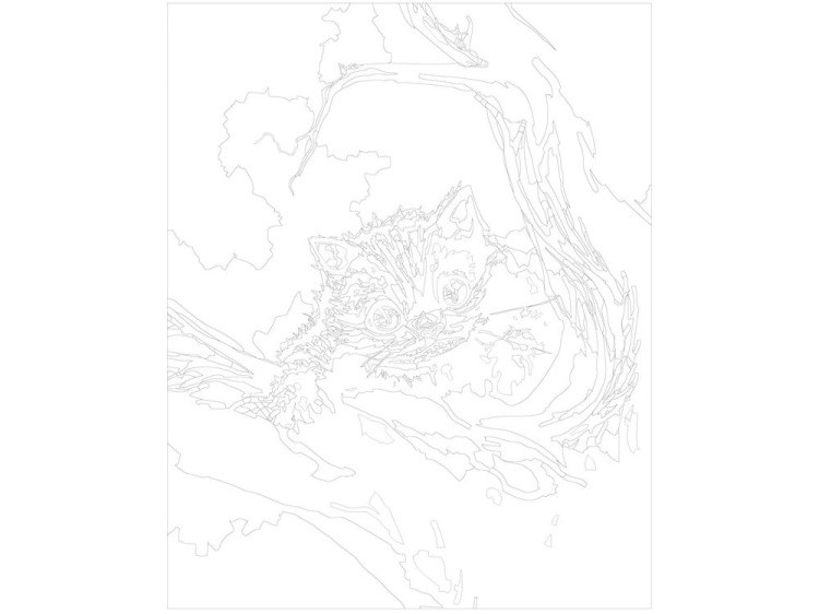 Картина по номерам «Чеширский кот» — картинка 3