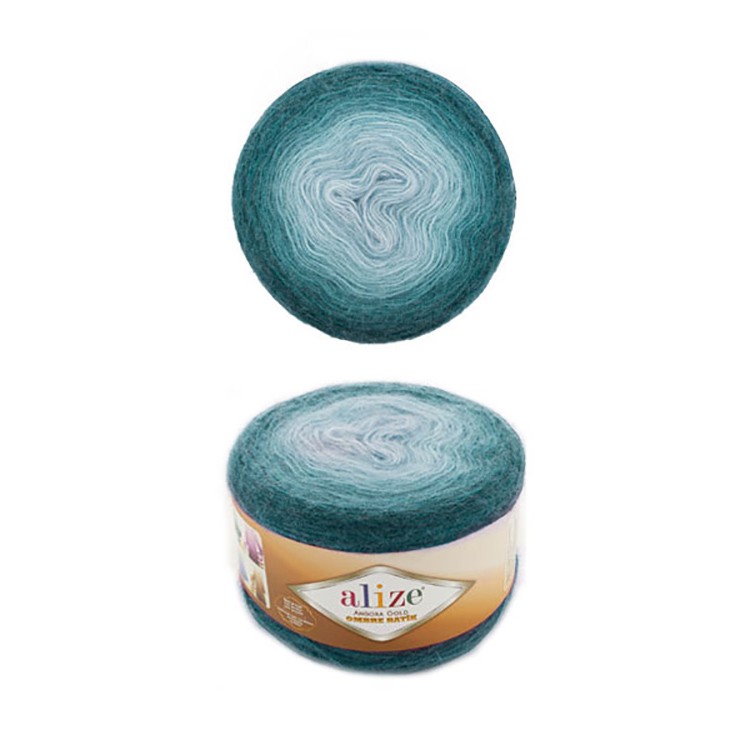 Пряжа ALIZE Angora Gold Ombre Batik (7230), волны меланж, 5 шт. по 150 г — картинка 2