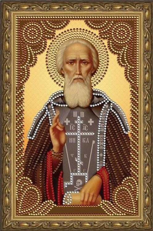 Алмазная вышивка «Святой преподобный Сергий Радонежский»
