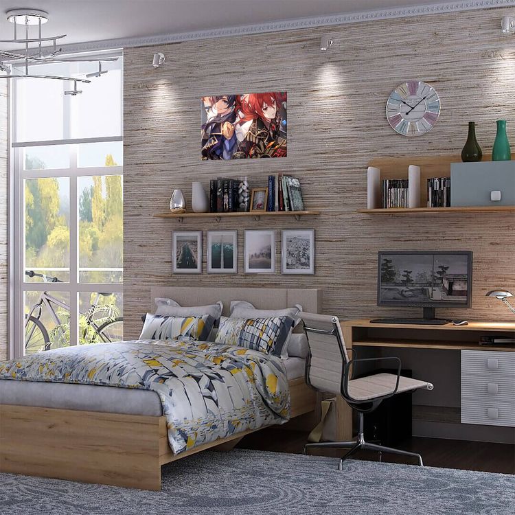 Картина по номерам «Геншин. Кэйа и Дилюк» — картинка 4