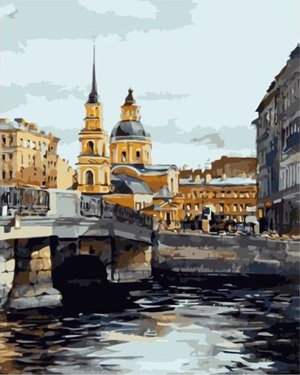 Картина по номерам «Канал Петербурга»