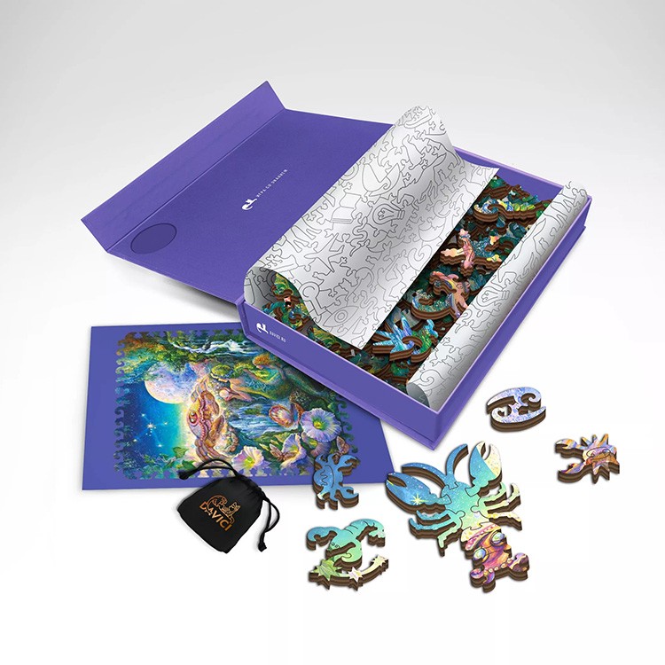 Деревянные пазлы DAVICI «Знак зодиака. Рак» — картинка 8