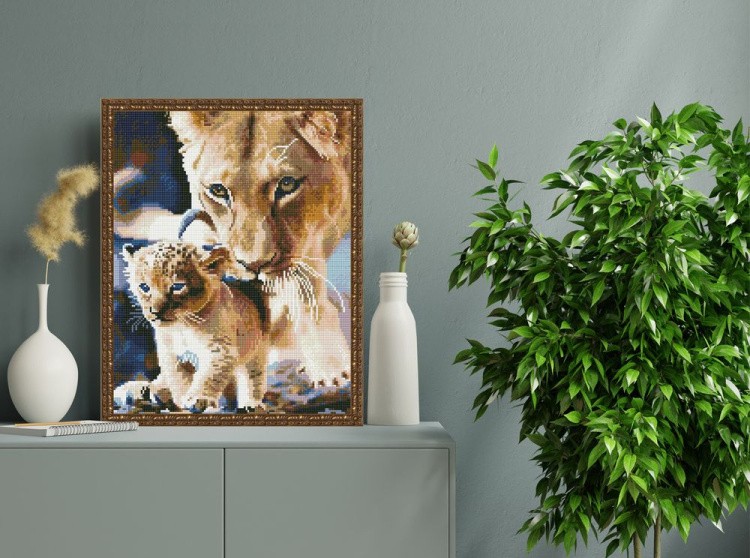 Алмазная вышивка «Мама всегда рядом» — картинка 5