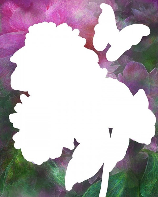 Алмазная вышивка «Пионы и бабочки» — картинка 2