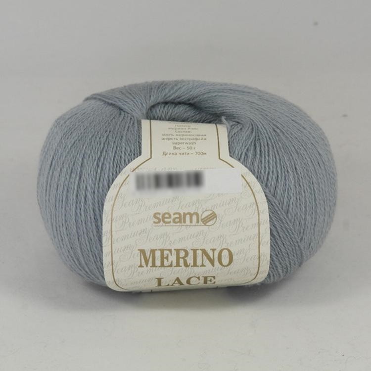 Пряжа SEAM MERINO LACE (30), серо-голубой, 5 шт. по 50 г — картинка 2