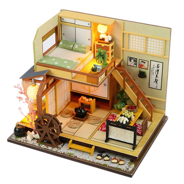 Сборная бумажная модель Традиционный японский дом / Tradiční japonský dům