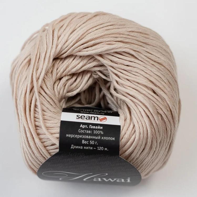 Пряжа SEAM HAWAI (543), светлый фрез, 5 шт. по 50 г — картинка 3