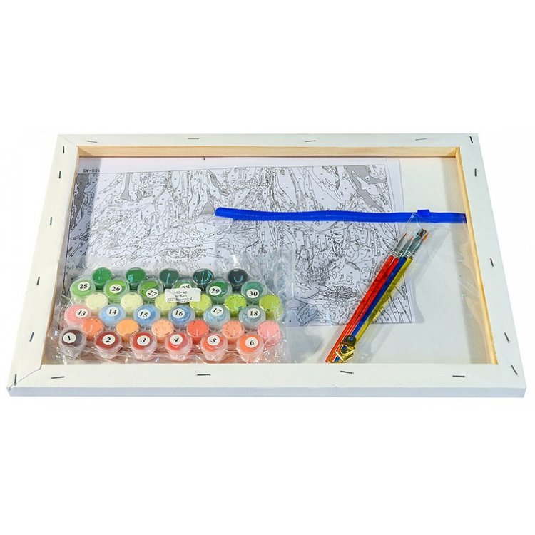 Картина по номерам «Красные маки» — картинка 3