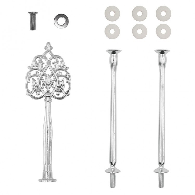 Фурнитура для фруктовницы Резная серебряная — картинка 2