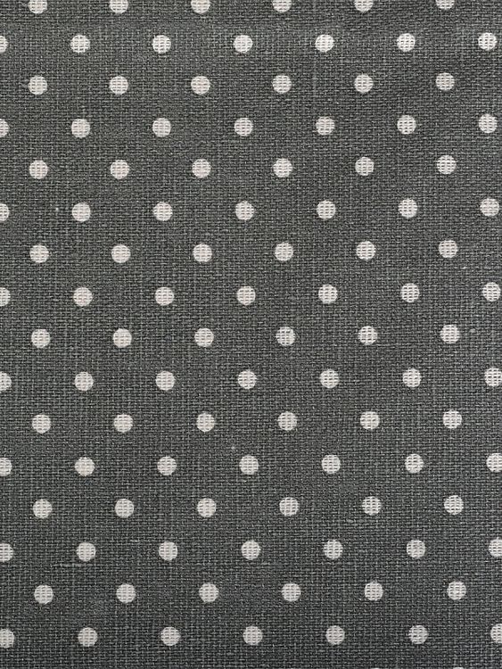 Ткань лен, 140 г/м², 30% лен, 70% хлопок, 3 м, ширина 150 см, цвет: серый, принт, TBY — картинка 3