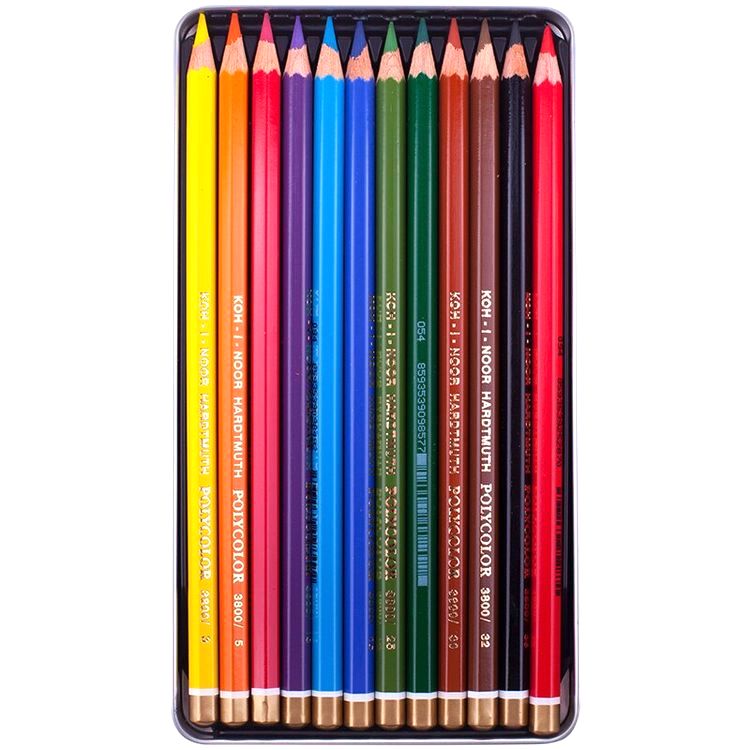 Карандаши цветные художественные 12 цв. KOH-I-NOOR «Polycolor» — картинка 2