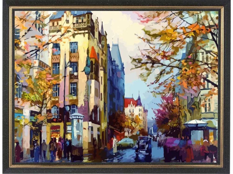 Открытка по номерам «Осенняя Европа» — картинка 2