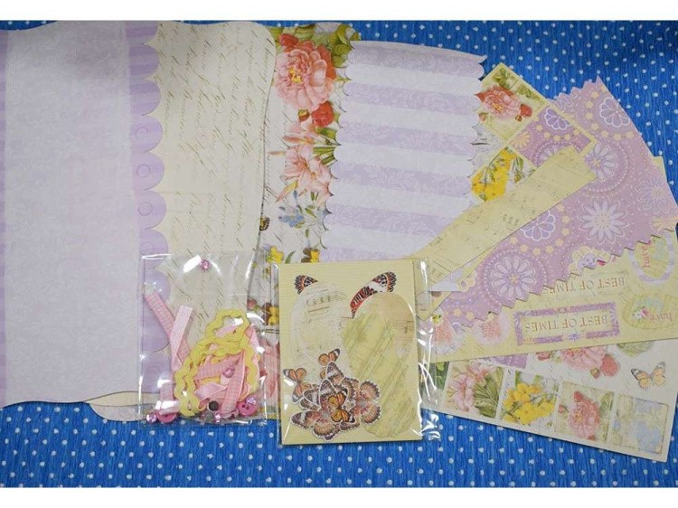 Набор для скрапбукинга «Цветы - Фотоальбом mini» — картинка 3