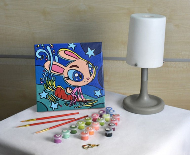 Картина по номерам «Кролик-космонавт» — картинка 3