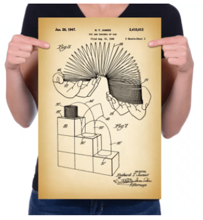 Пружинка Слинки Ретро, черный металл — картинка 3