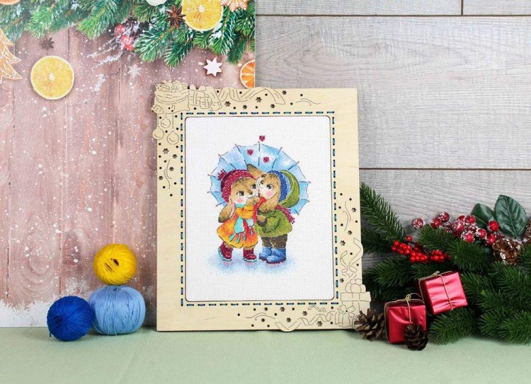 Набор для вышивания «Двое под зонтом» — картинка 6