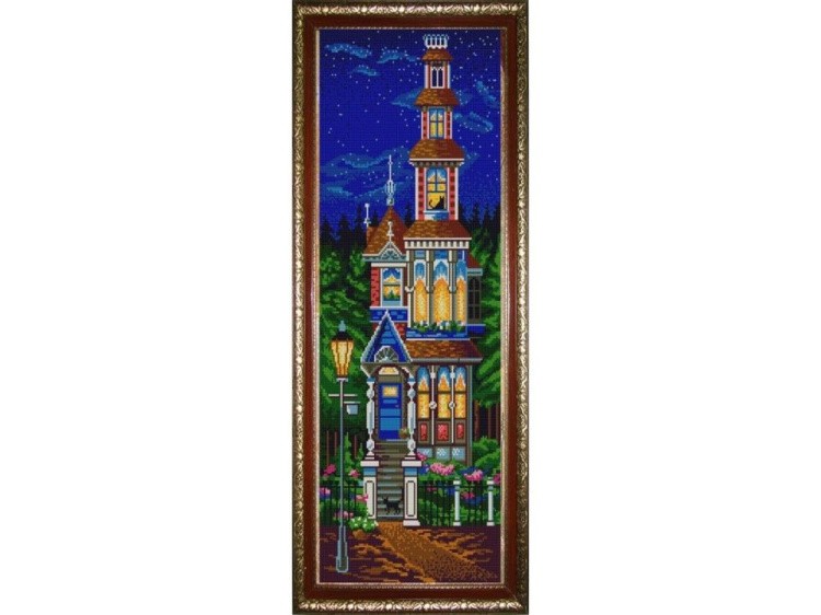 Рисунок на ткани «Сказочный домик»