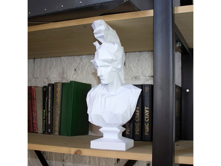 Бумажная модель для склеивания фигура «Бюст Афины» — картинка 4