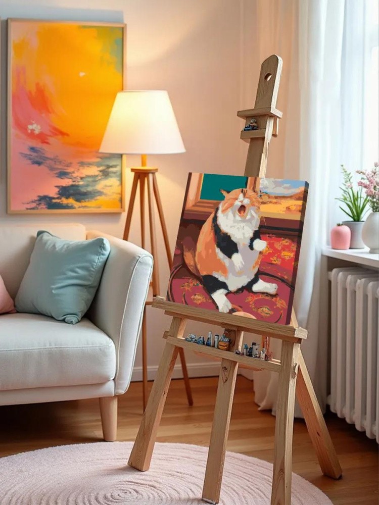 Картина по номерам «Котик расстроился» — картинка 9