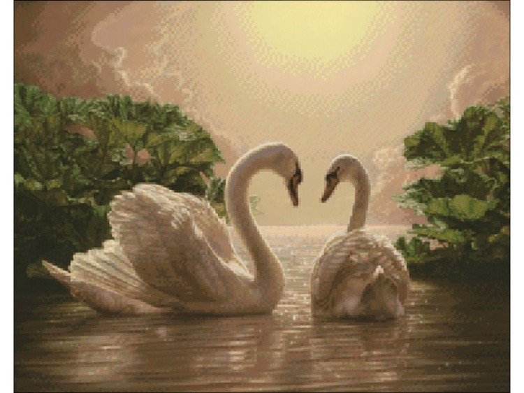 Алмазная вышивка «Изящество. Грация. Верность» — картинка 2