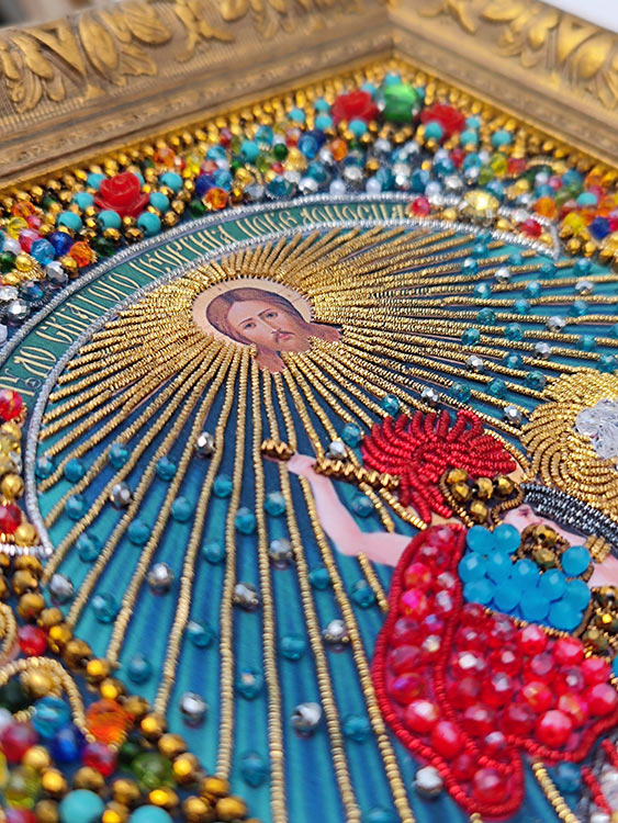 Набор вышивки хрустальными камнями «Святой Георгий Победоносец» (мал.) — картинка 7