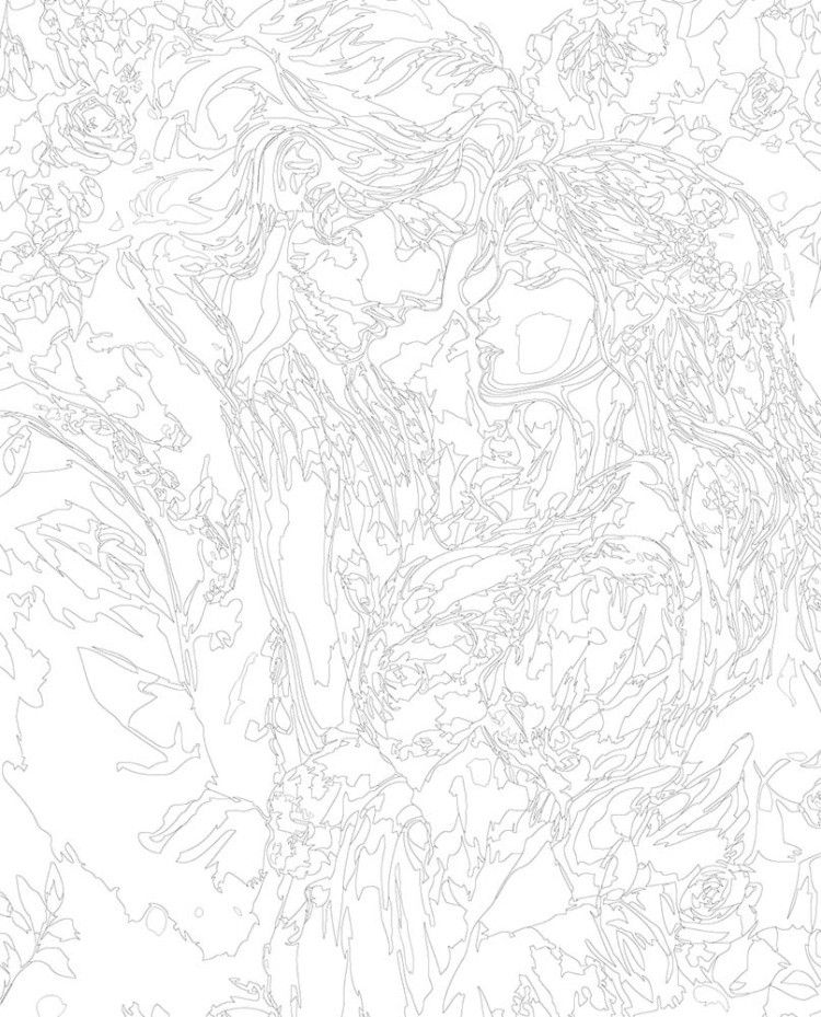 Картина по номерам «Романтика: влюбленная пара и розы» — картинка 3