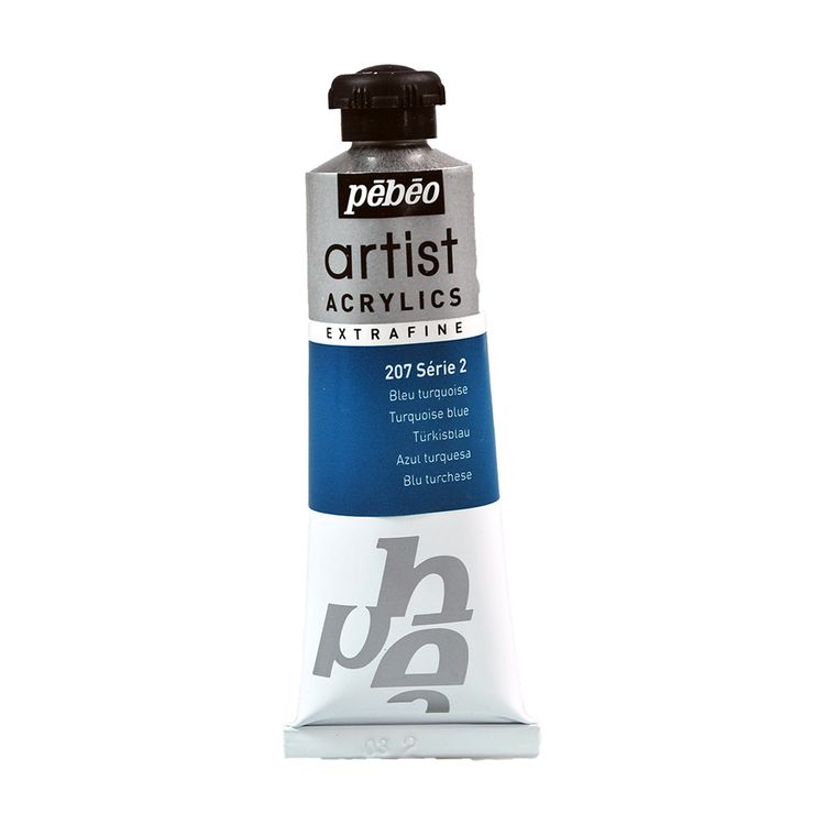 Краска акриловая Pebeo Artist Acrylics extra fine №2 (Бирюзовый), 37 мл