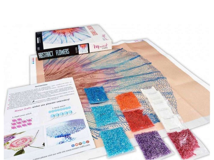 Набор вышивки бисером «Абстрактный Цветок» — картинка 3