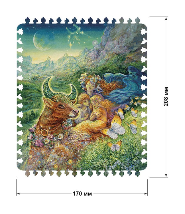 Деревянные пазлы DAVICI «Знак зодиака. Телец» — картинка 2