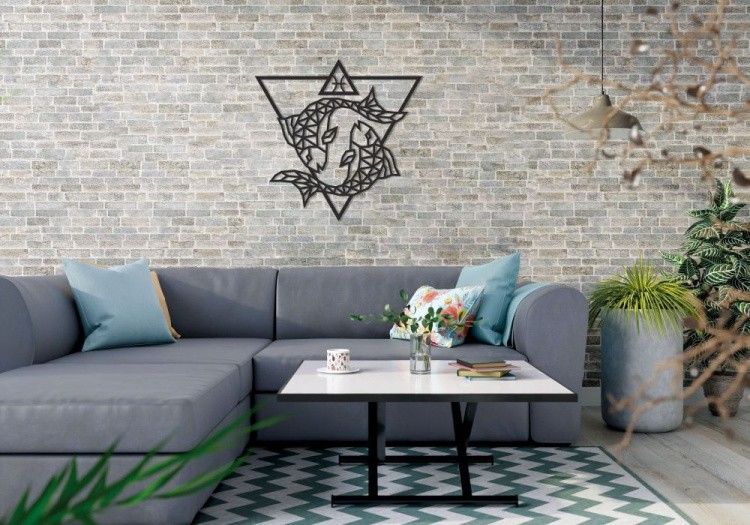 Деревянный интерьерный пазл, панно «Рыбы», EWA Design — картинка 4