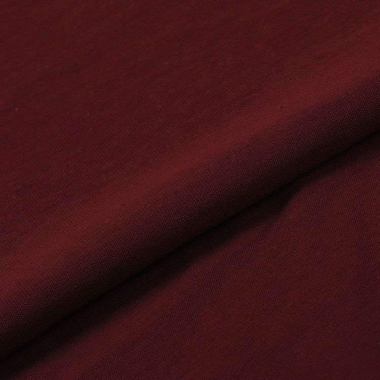Ткань трикотаж Кулирка, 10 м x 200 см, 145 г/м², цвет: винный, TBY — картинка 3