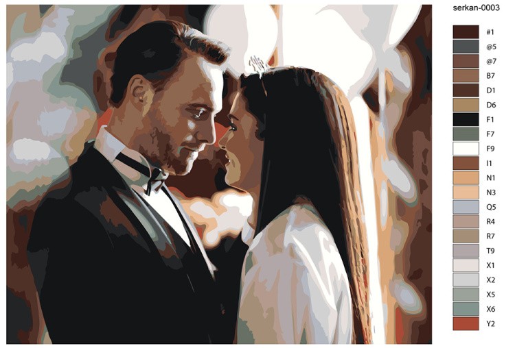 Картина по номерам «Постучись в мою дверь: Эда и Серкан Болат 6» — картинка 2